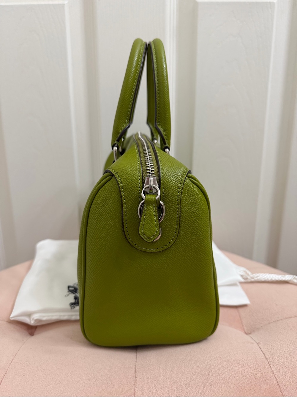 Coach Mini Bennett in Dark Lime - Picture 7 of 12